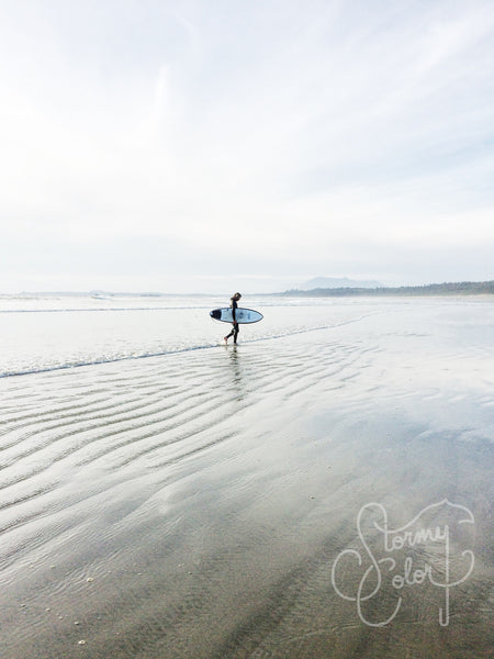 Surfing in Tofino, BC, Canada
